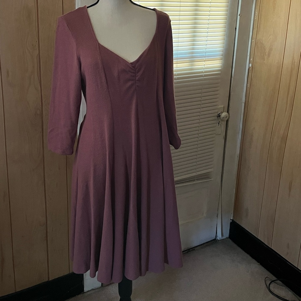 Dusty Rose Sweater Dress